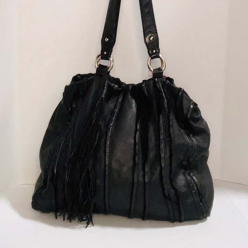 Dkny leather shoulder tote
